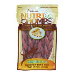 Nutri Chomps 6" Flavor Braid Rawhide-Free Dog Chews Scott Pet